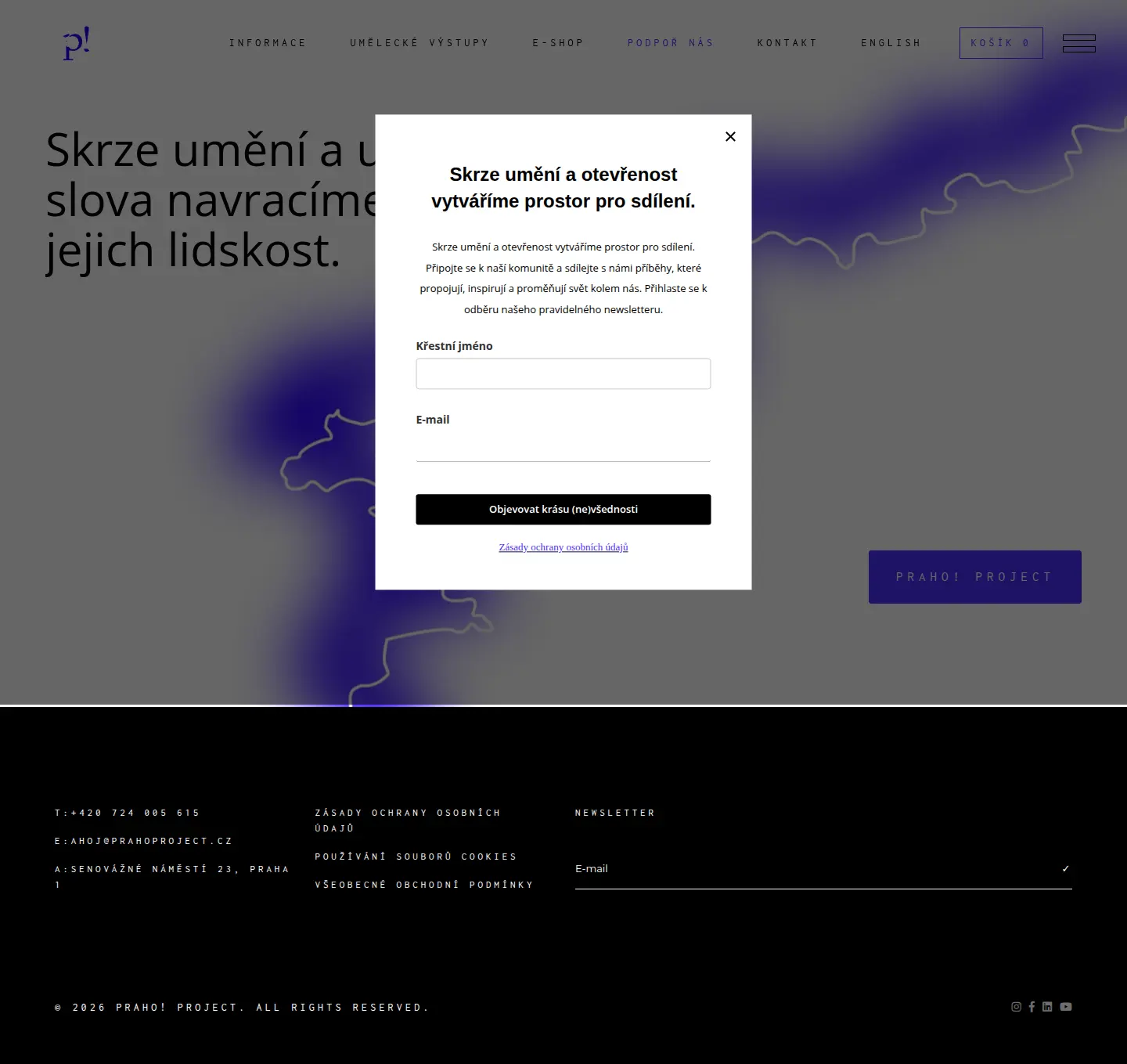 Náhled webu prahoproject.com